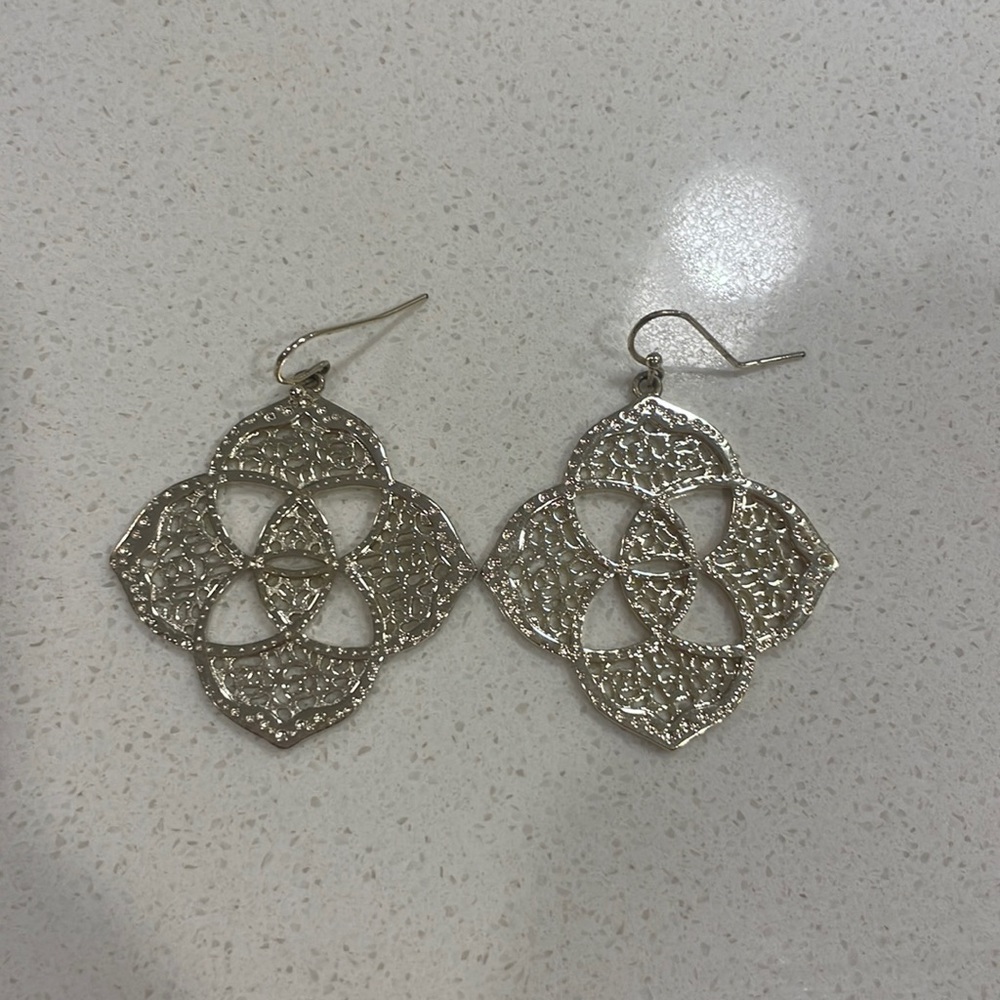 Kendra Scott Gold Logo Earrings